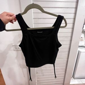 Crop top with ties on the side